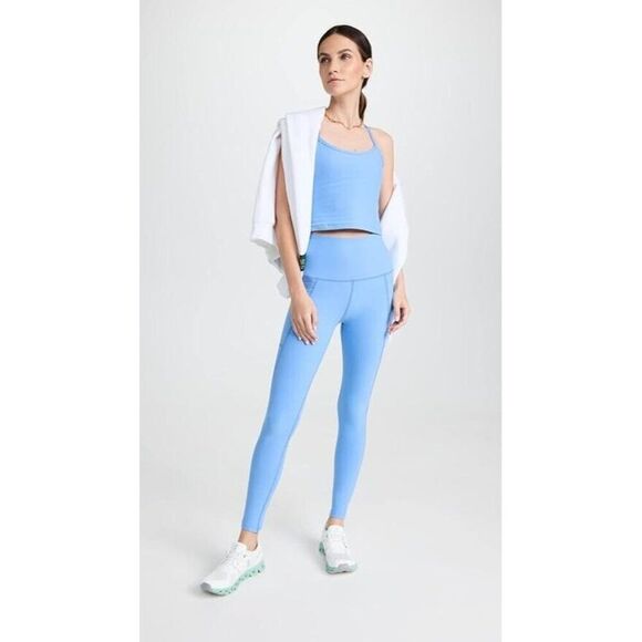 Beyond Yoga Spacedye Out Of Pocket High Waisted Midi Leggings Small Blue SD3452 - Picture 3 of 5